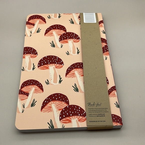 Denik Peach Mushrooms Classic Layflat Lined Notebook, NWOT, For Bundles Only - Picture 8 of 8